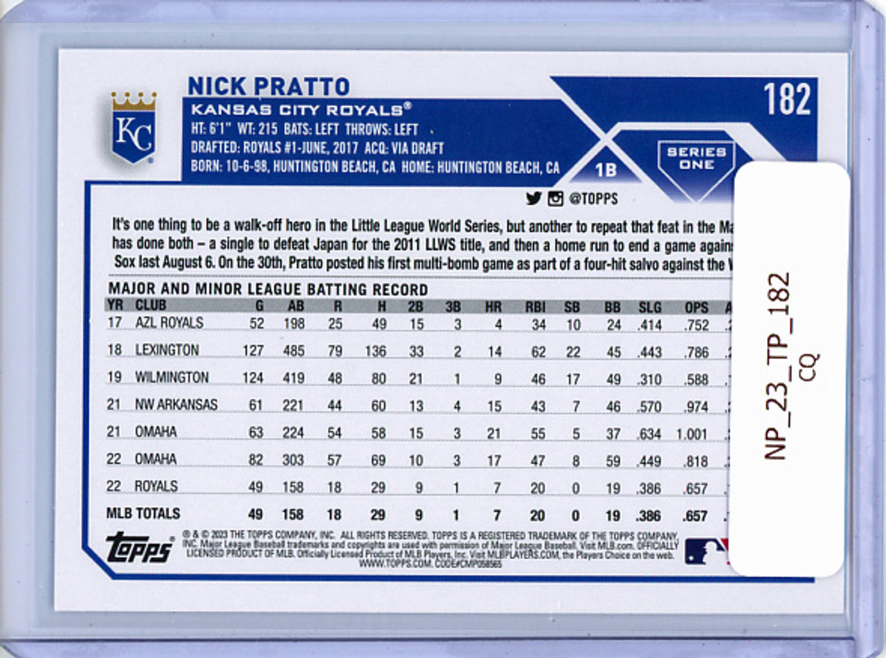 Nick Pratto 2023 Topps #182 (CQ)