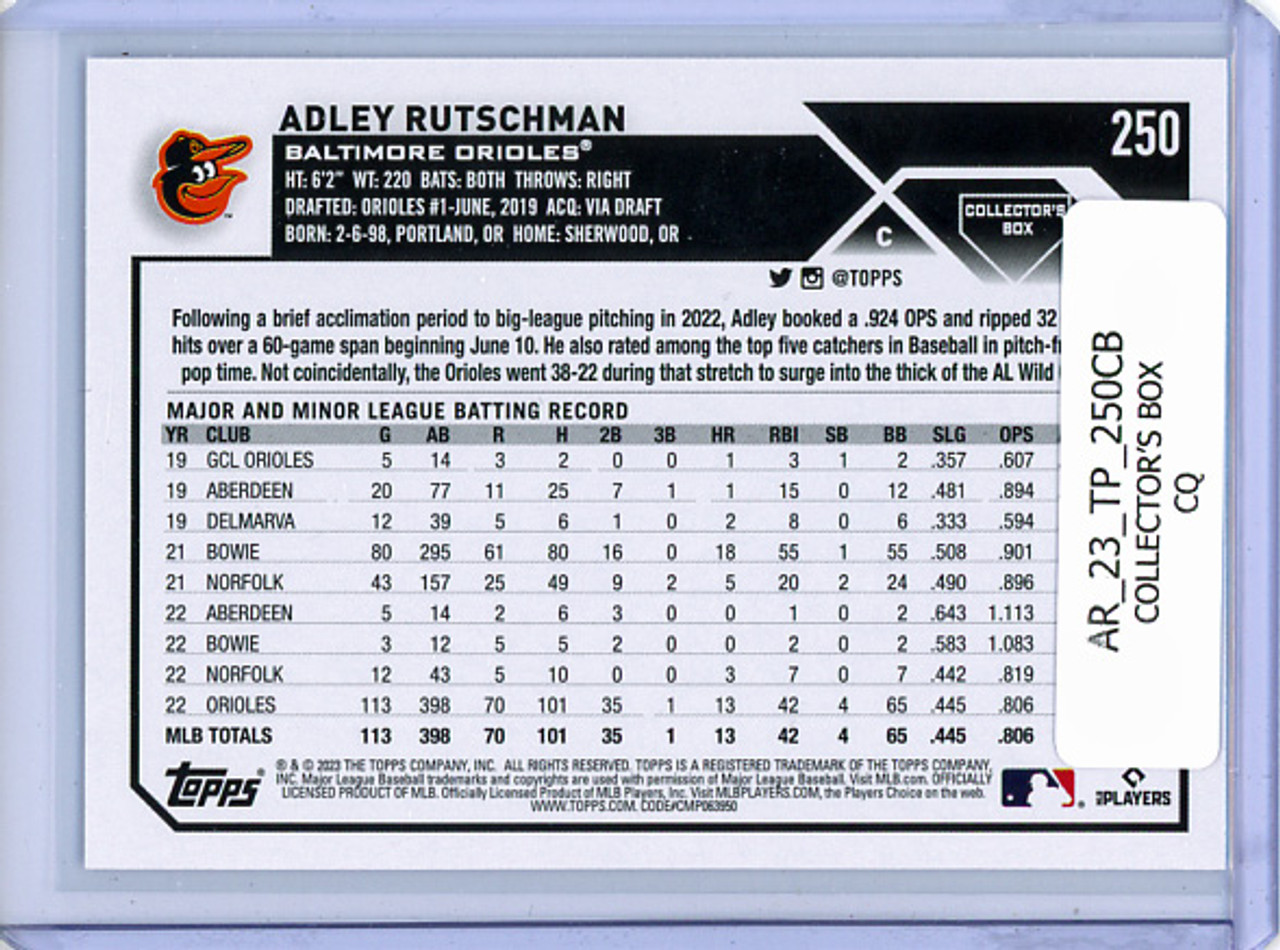 Adley Rutschman 2023 Topps #250 Collector's Box (CQ)