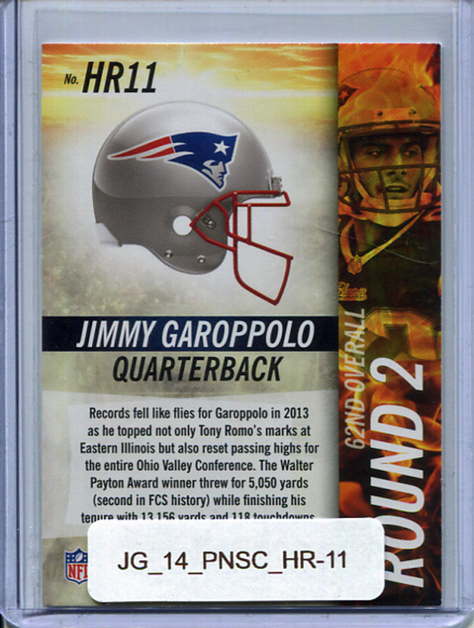 Jimmy Garoppolo 2014 Score, Hot Rookies #HR11