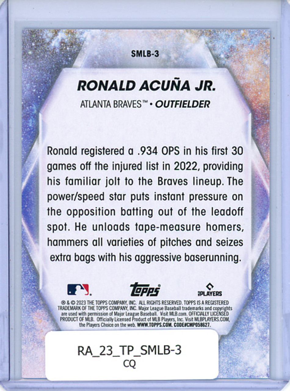 Ronald Acuna Jr. 2023 Topps, Stars of MLB #SMLB-3 (CQ)