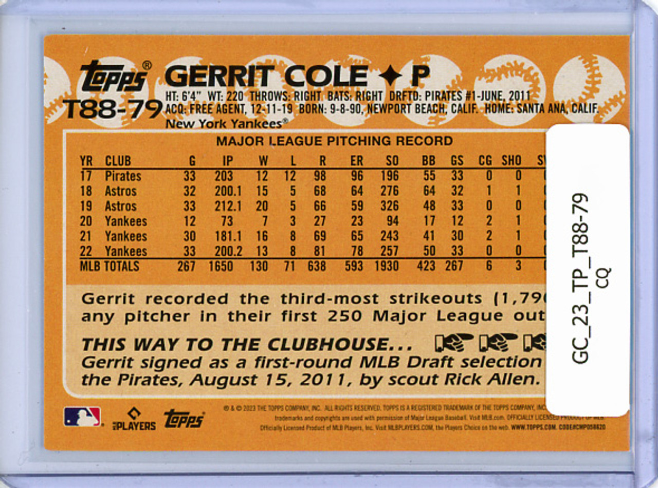 Gerrit Cole 2023 Topps, 1988 Topps #T88-79 (CQ)