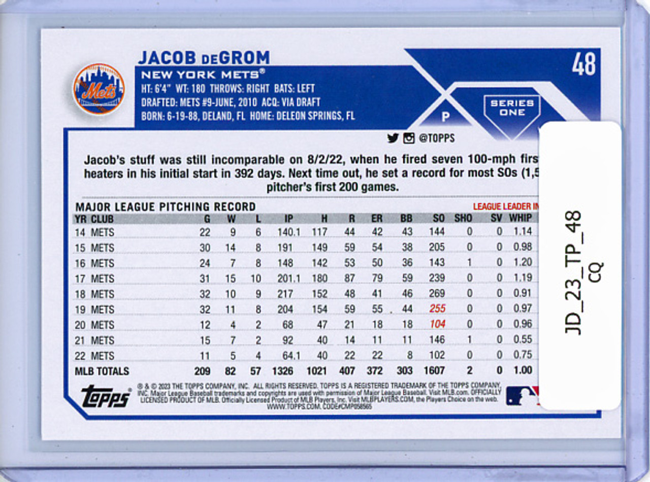 Jacob DeGrom 2023 Topps #48 (CQ)