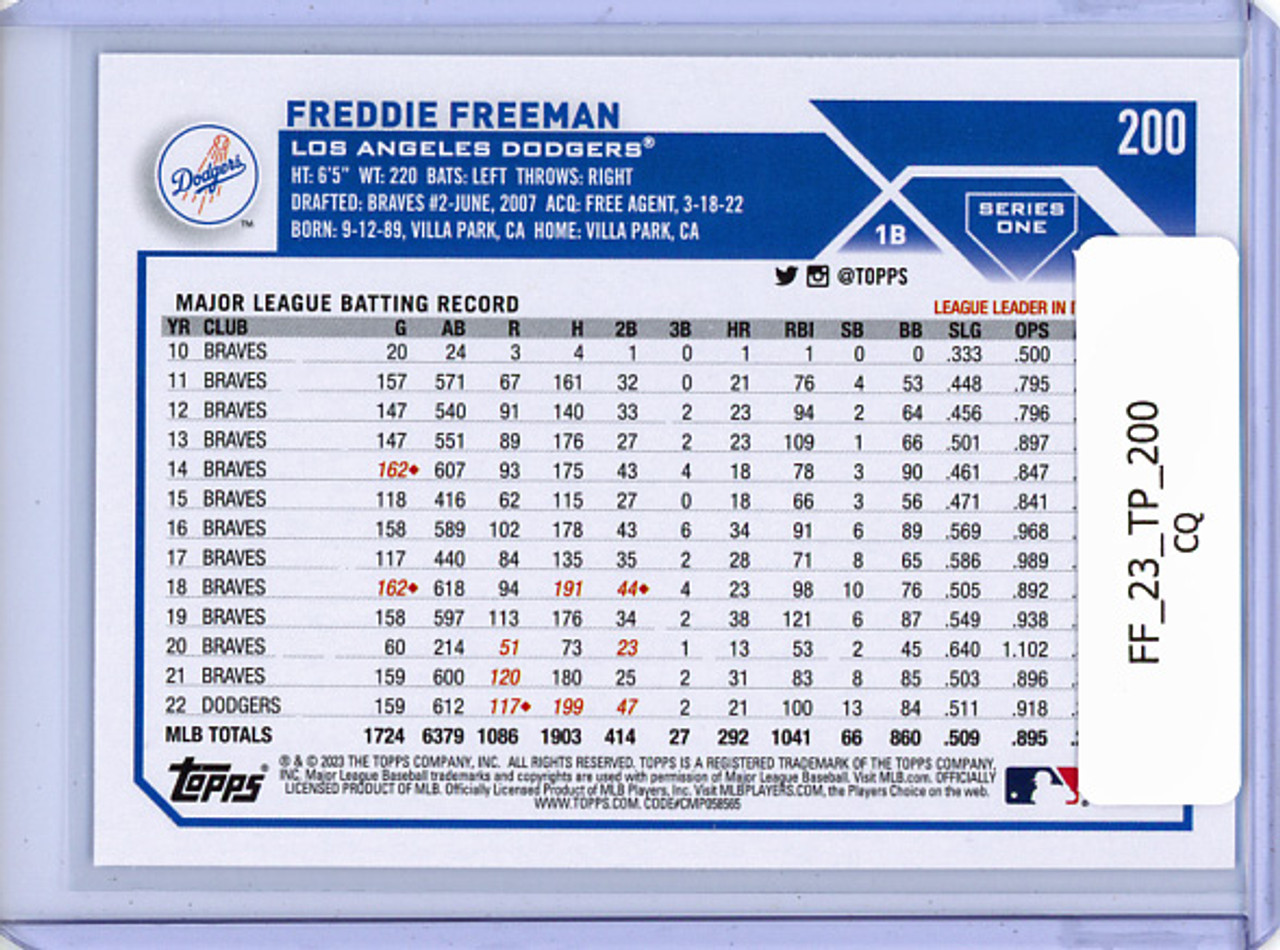 Freddie Freeman 2023 Topps #200 (CQ)