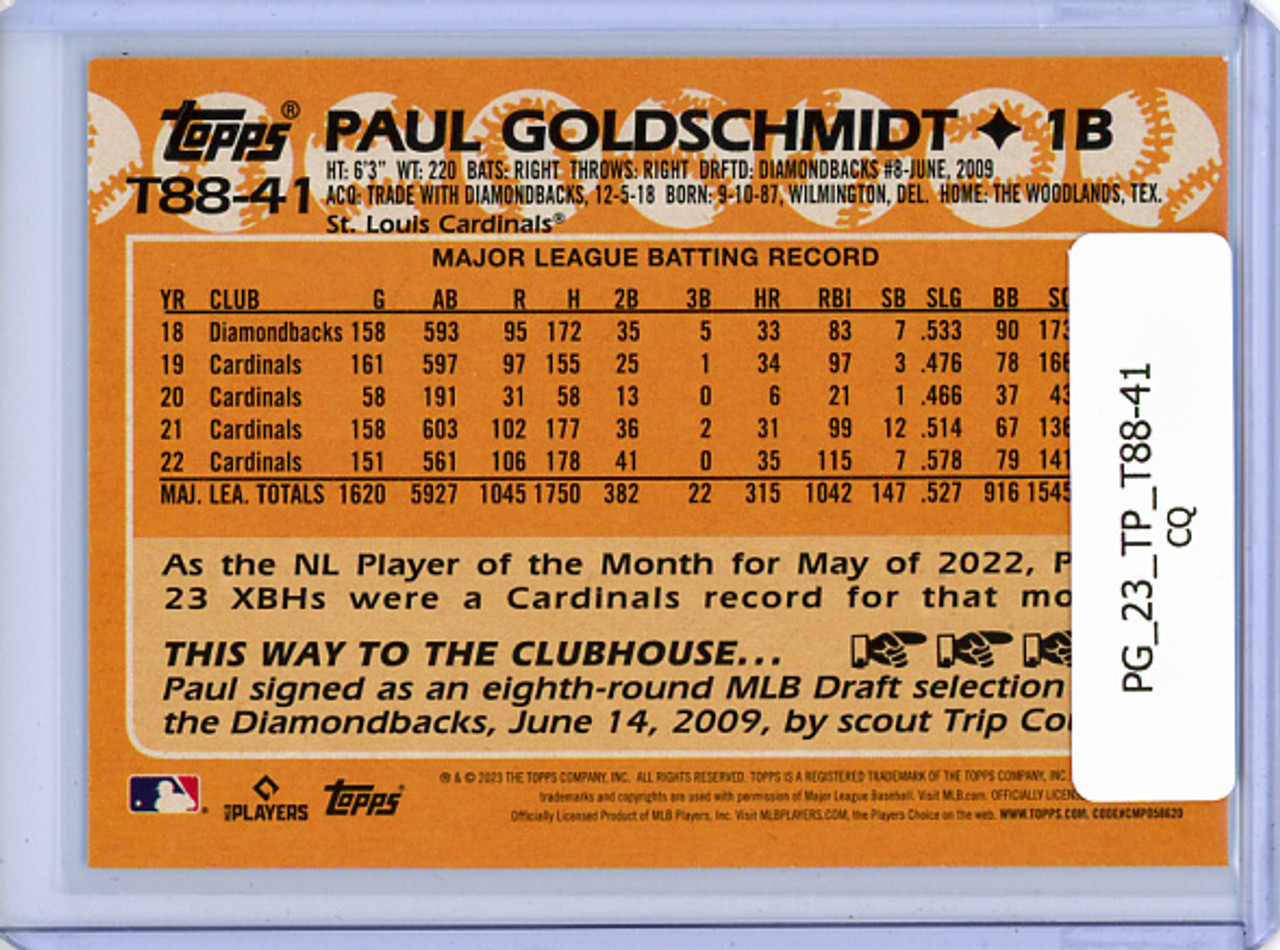 Paul Goldschmidt 2023 Topps, 1988 Topps #T88-41 (CQ)