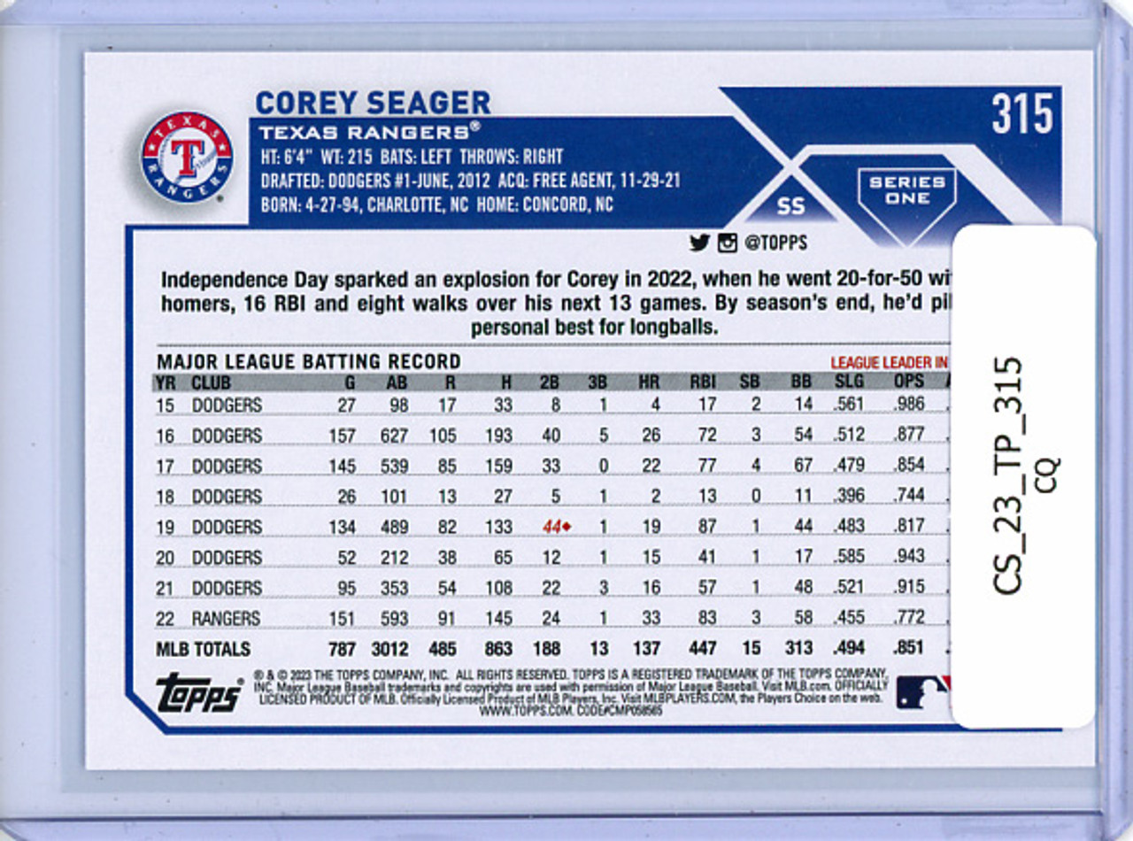 Corey Seager 2023 Topps #315 (CQ)