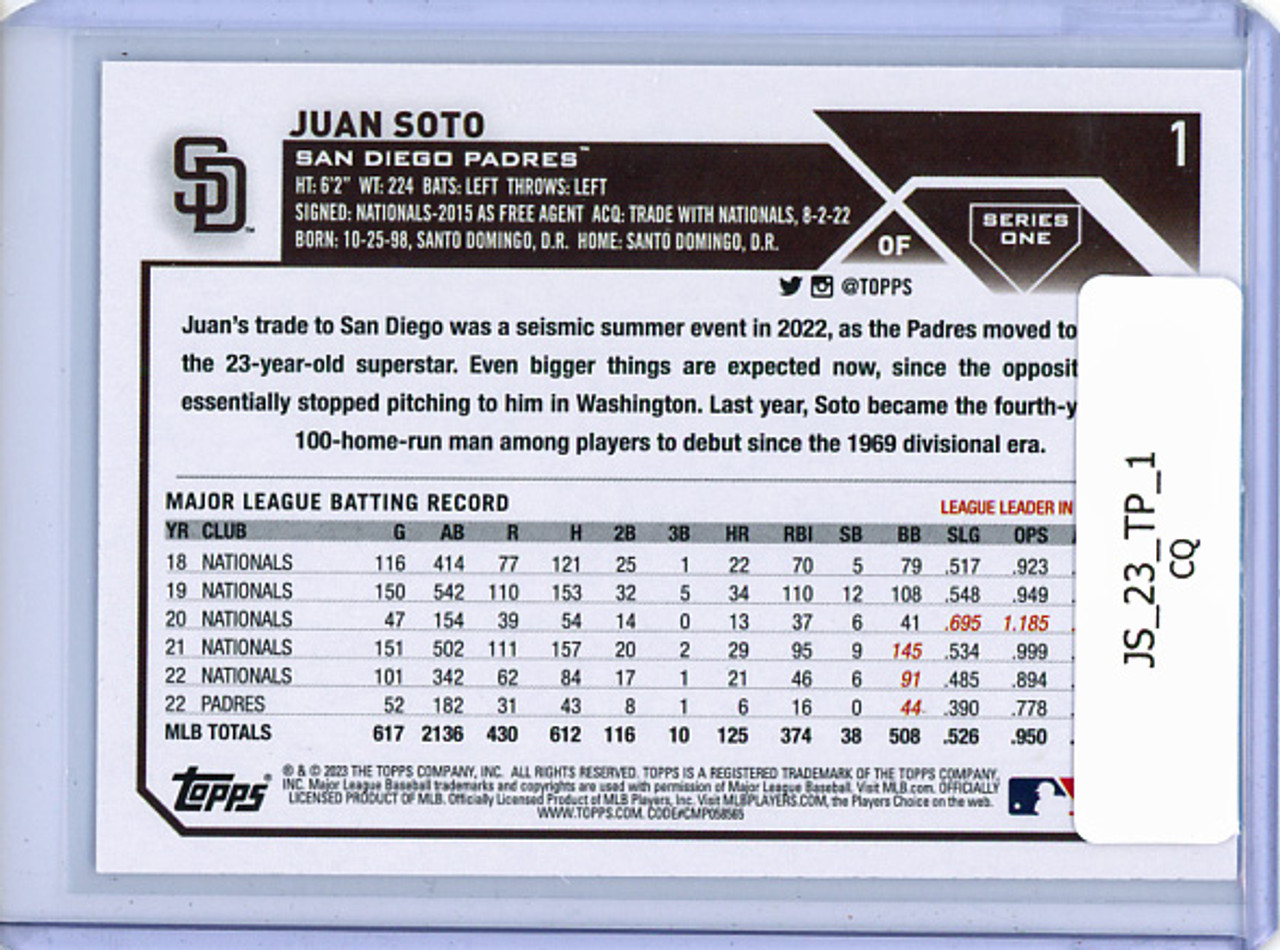 Juan Soto 2023 Topps #1 (CQ)