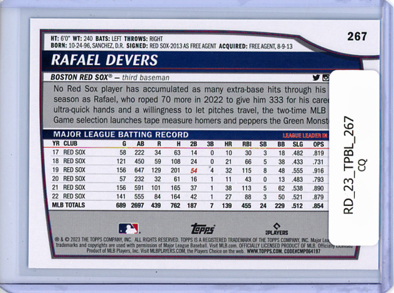 Rafael Devers 2023 Big League #267 Blue Foil (CQ)