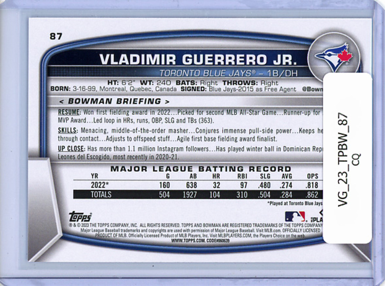 Vladimir Guerrero Jr. 2023 Bowman #87 (CQ)
