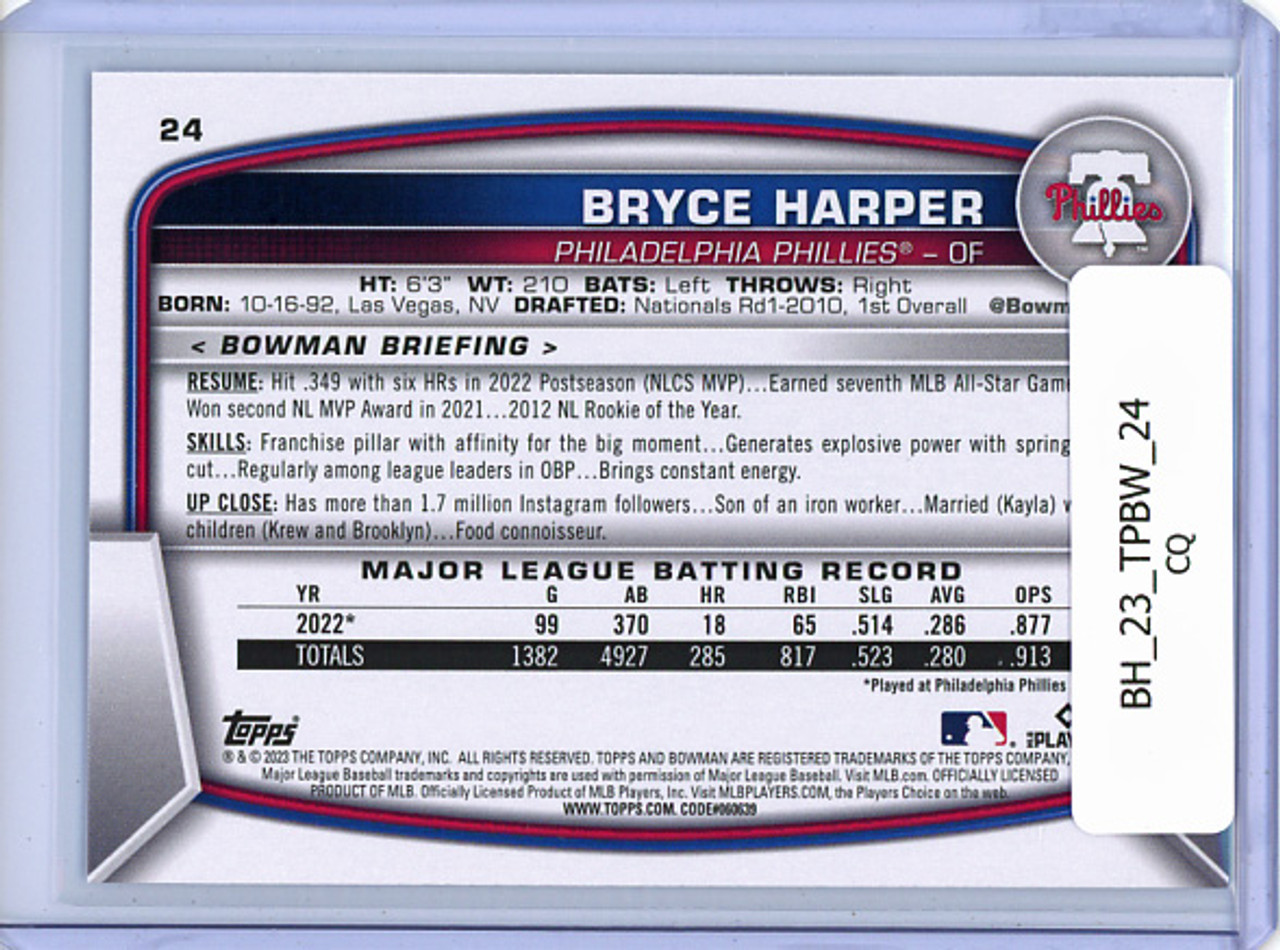 Bryce Harper 2023 Bowman #24 (CQ)