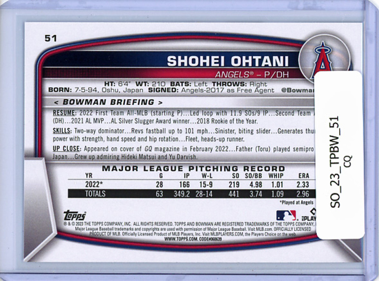 Shohei Ohtani 2023 Bowman #51 (CQ)