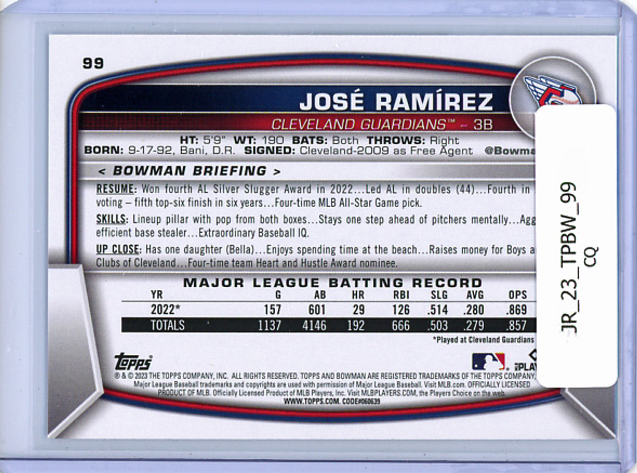 Jose Ramirez 2023 Bowman #99 (CQ)