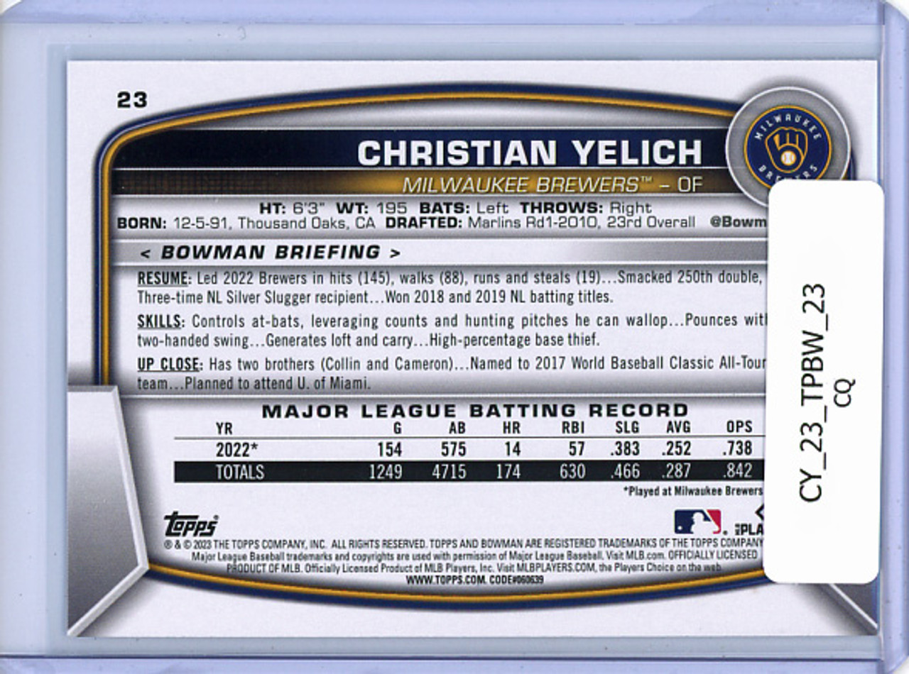 Christian Yelich 2023 Bowman #23 (CQ)