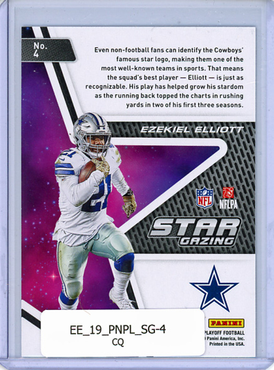 Ezekiel Elliott 2019 Playoff, Star Gazing #4 (CQ)