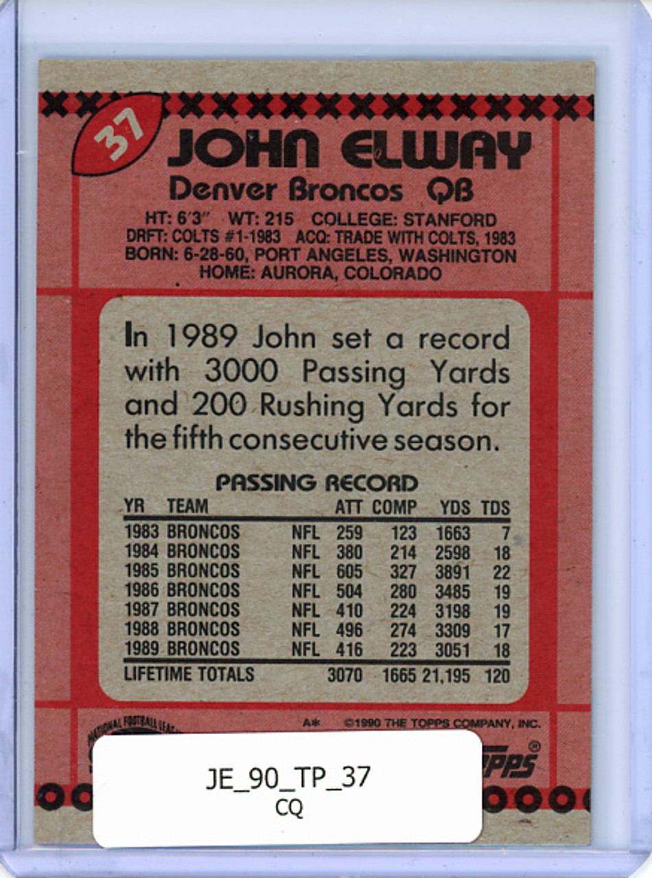 John Elway 1990 Topps #37 (CQ)