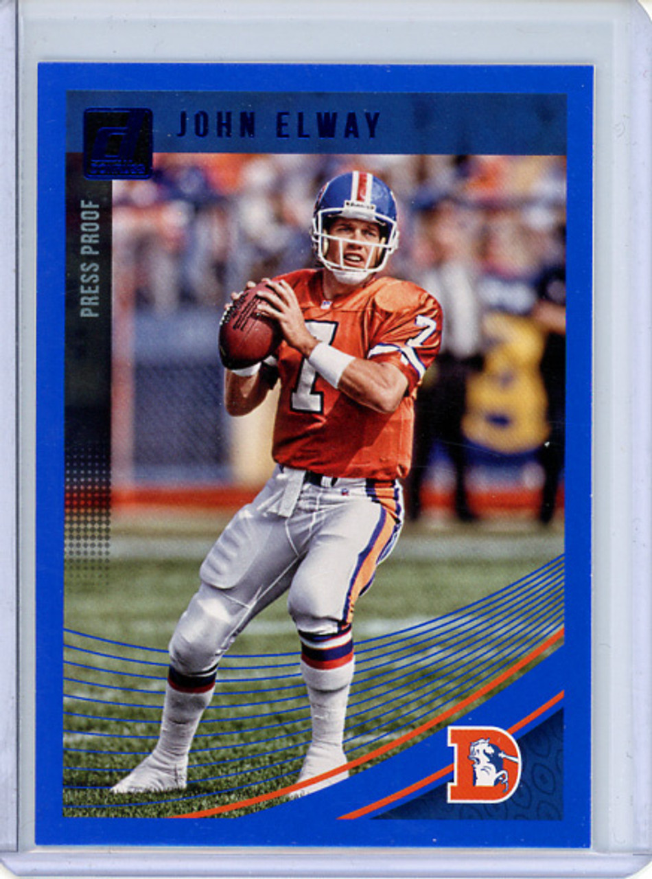 John Elway 2018 Donruss #300 Press Proof Blue (CQ)