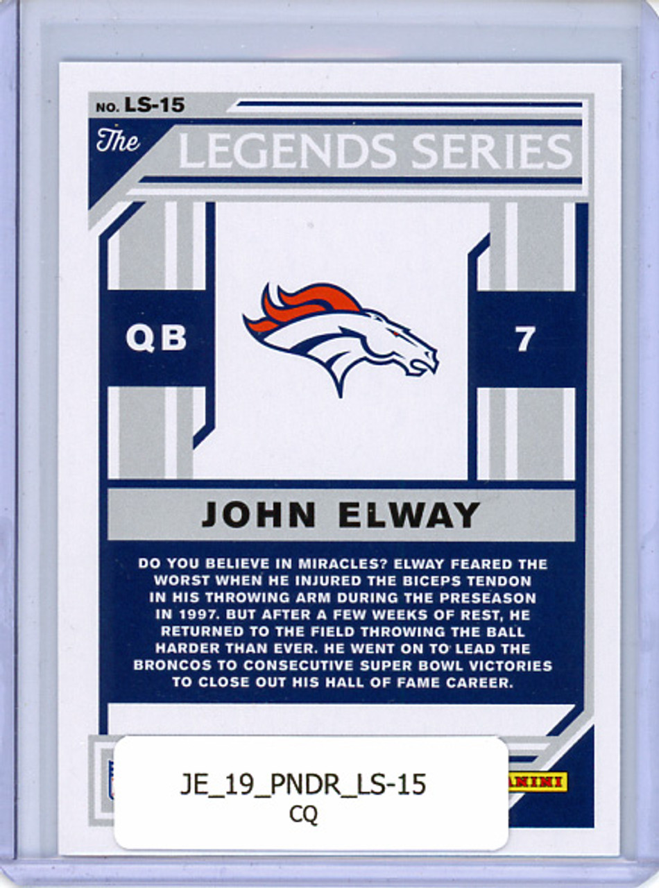 John Elway 2019 Donruss, Legends Series #LS-15 (CQ)