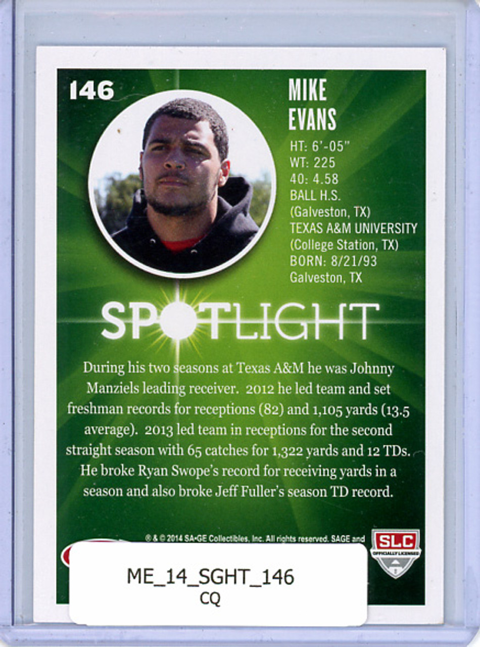 Mike Evans 2014 Sage Hit #146 Spotlight (CQ)