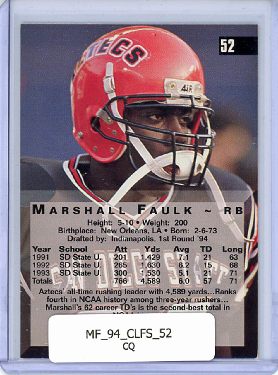 Marshall Faulk 1994 Classic Four Sport #52 (CQ)