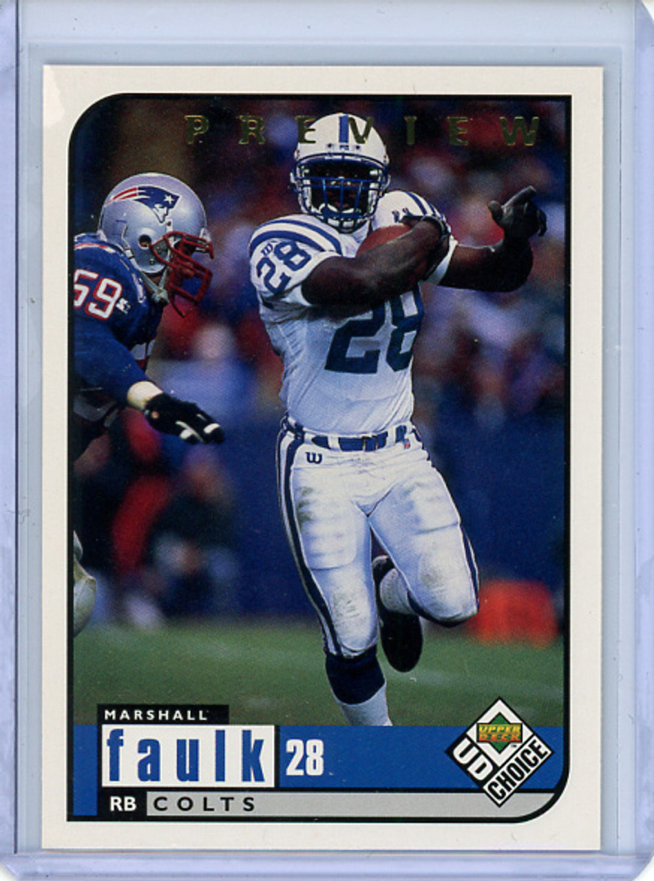 Marshall Faulk 1998 Choice Preview #72 (CQ)