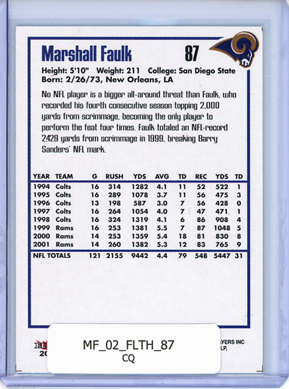 Marshall Faulk 2002 Throwbacks #87 (CQ)