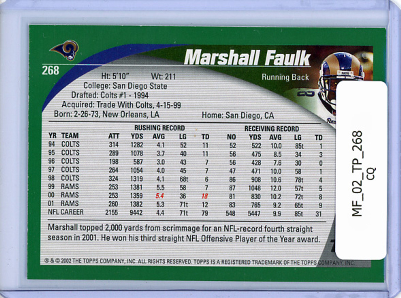 Marshall Faulk 2002 Topps #268 (CQ)