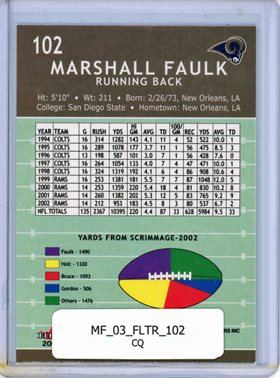 Marshall Faulk 2003 Tradition #102 (CQ)