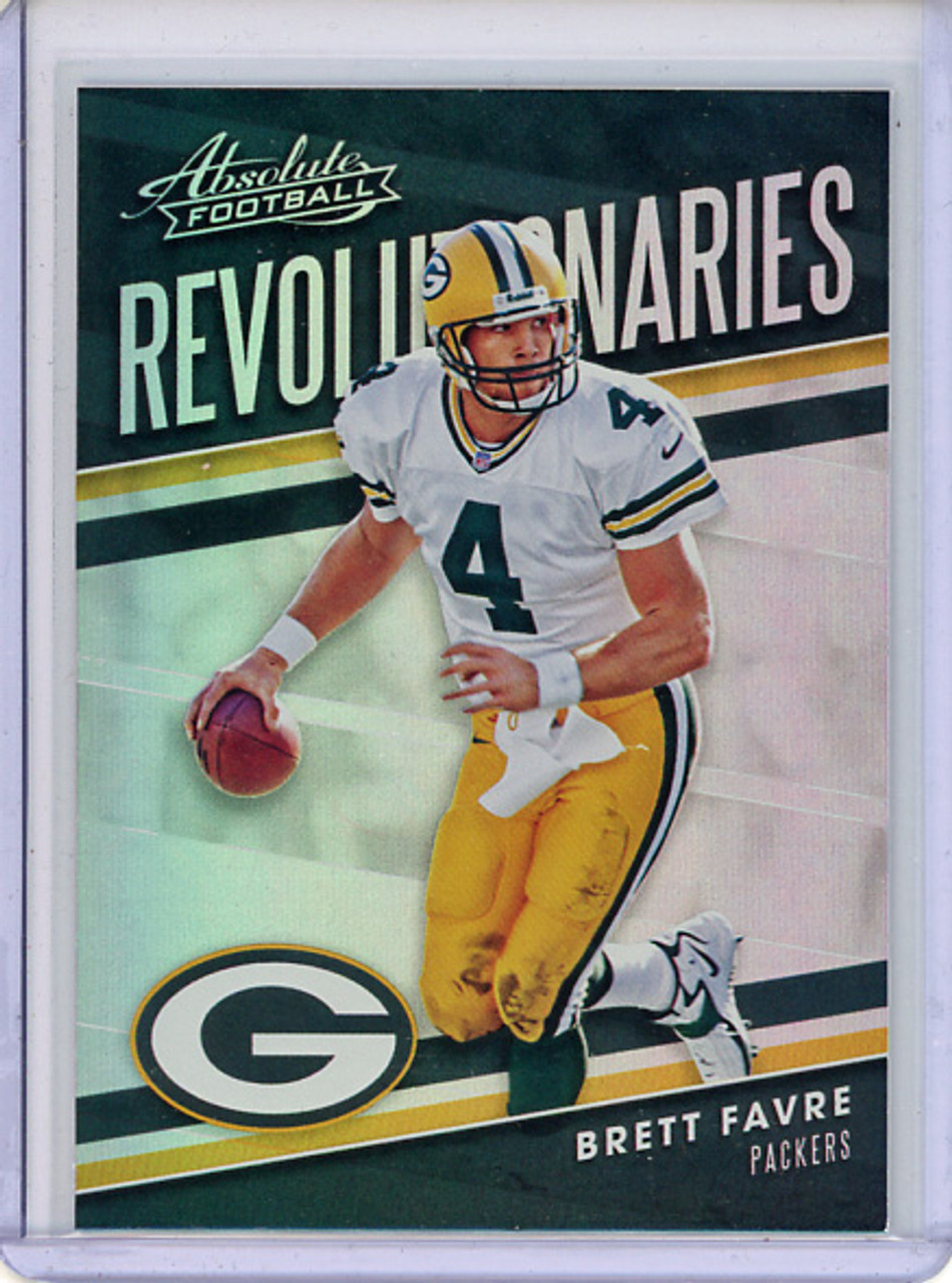 Brett Favre 2018 Absolute, Revolutionaries #RE-BF (CQ)