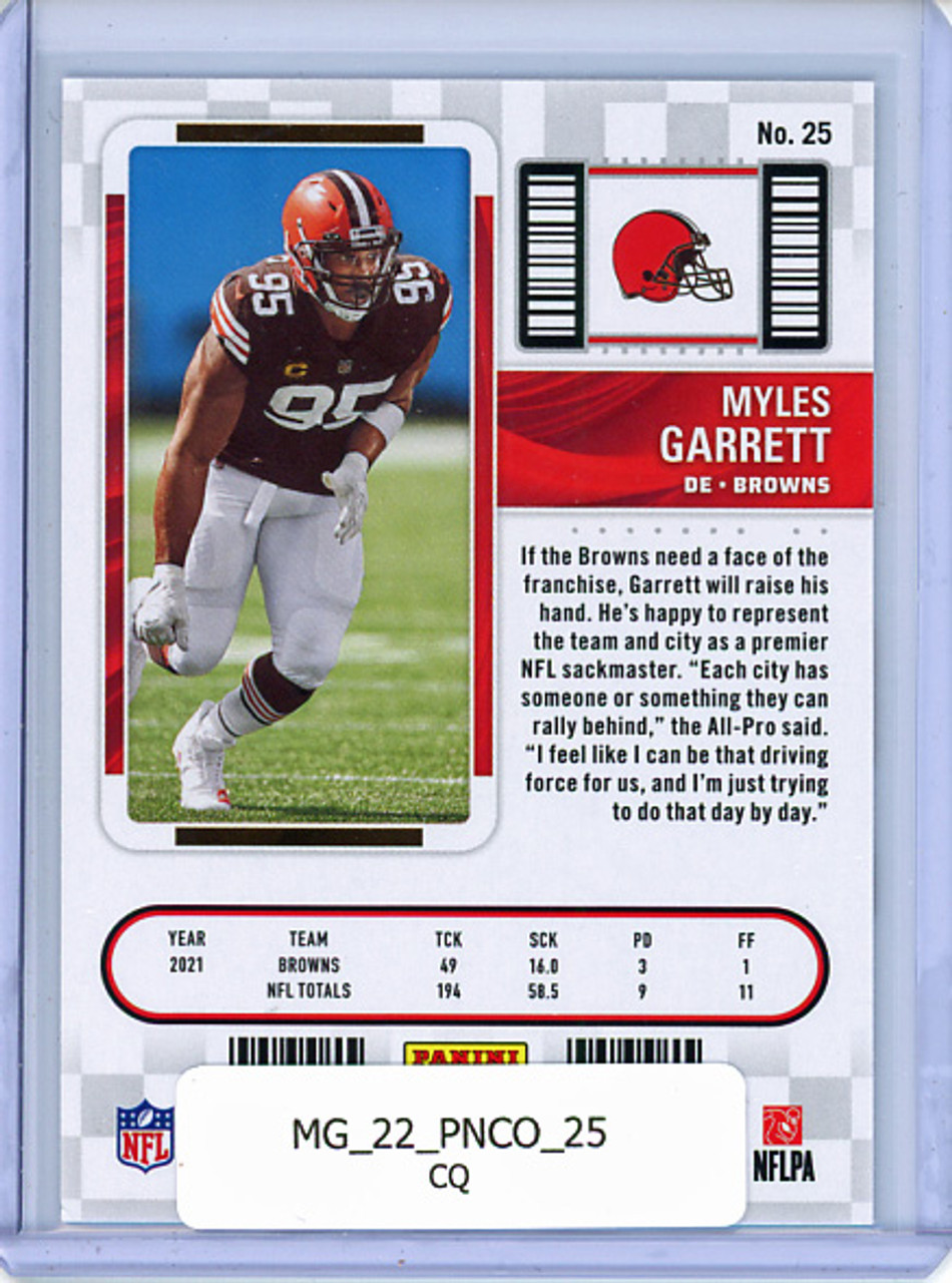 Myles Garrett 2022 Contenders #25 (CQ)