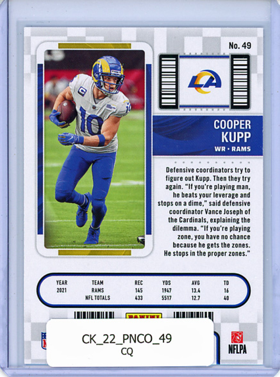 Cooper Kupp 2022 Contenders #49 (CQ)