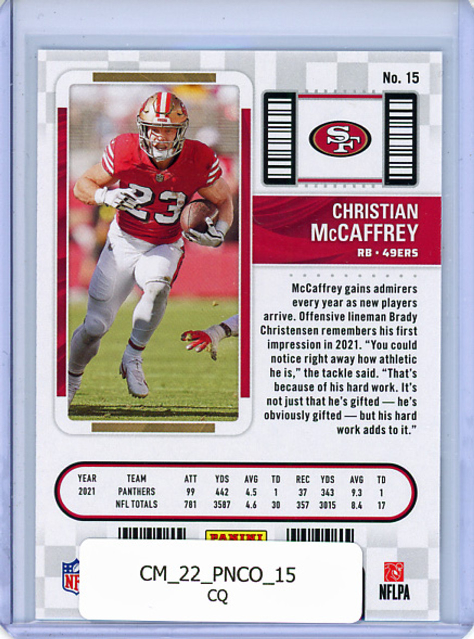 Christian McCaffrey 2022 Contenders #15 (CQ)