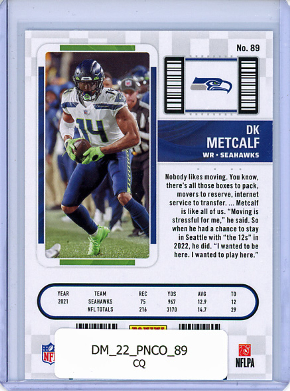 DK Metcalf 2022 Contenders #89 (CQ)