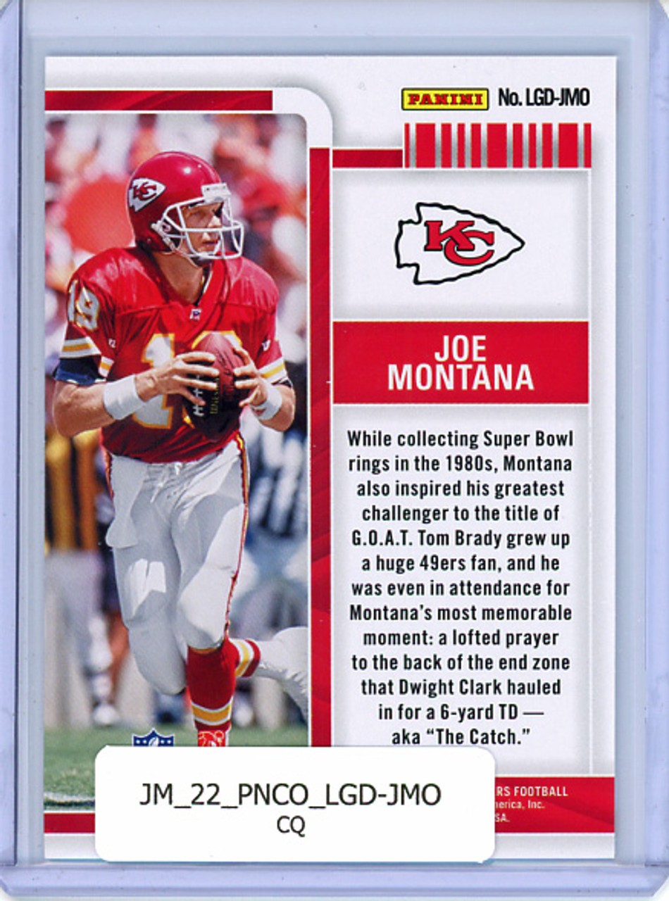 Joe Montana 2022 Contenders, Legendary Contenders #LGD-JMO (CQ)