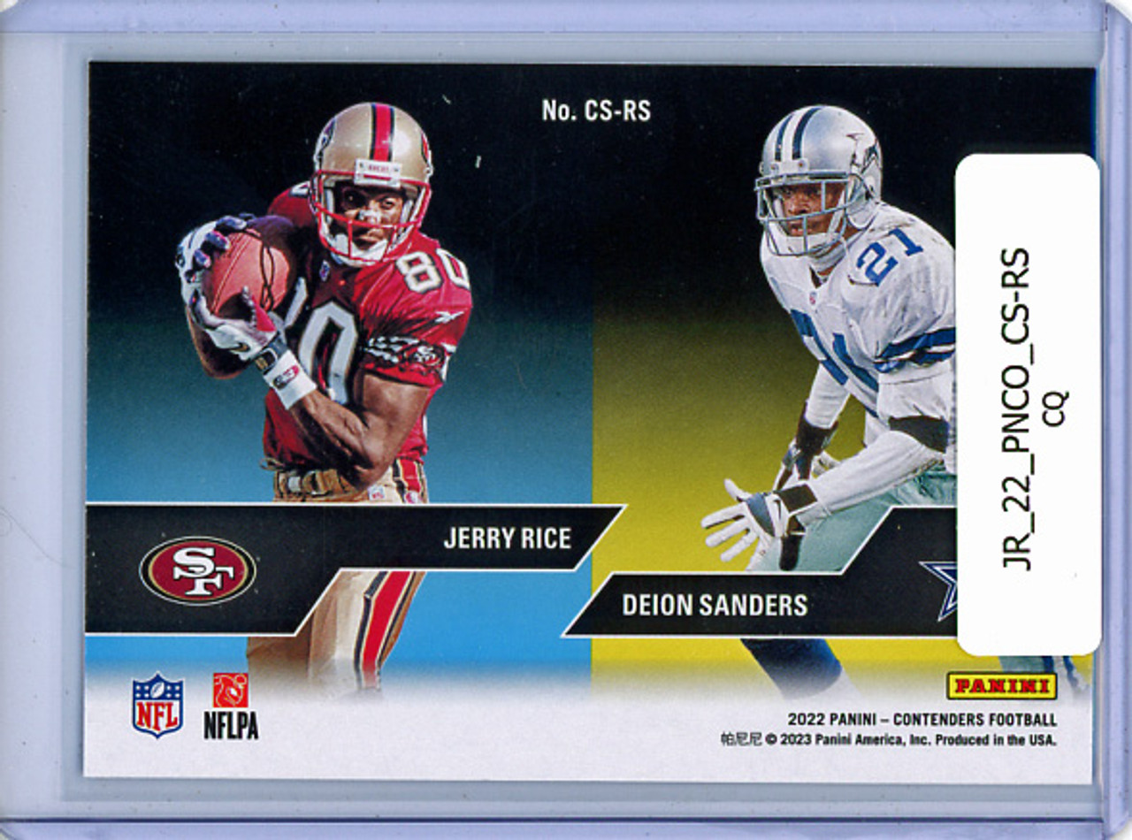 Jerry Rice, Deion Sanders 2022 Contenders, Contenders Series #CS-RS (CQ)