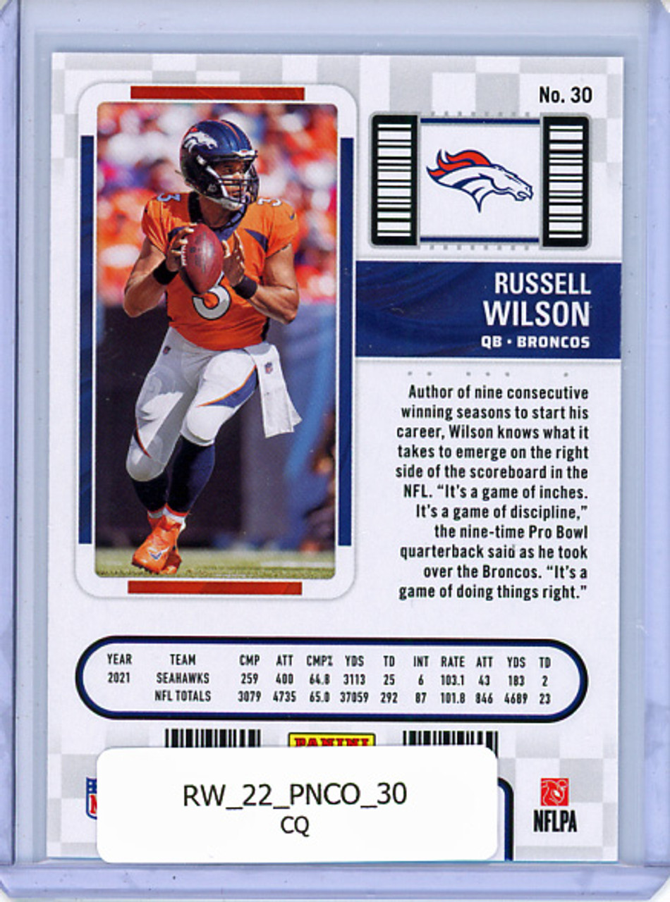 Russell Wilson 2022 Contenders #30 (CQ)