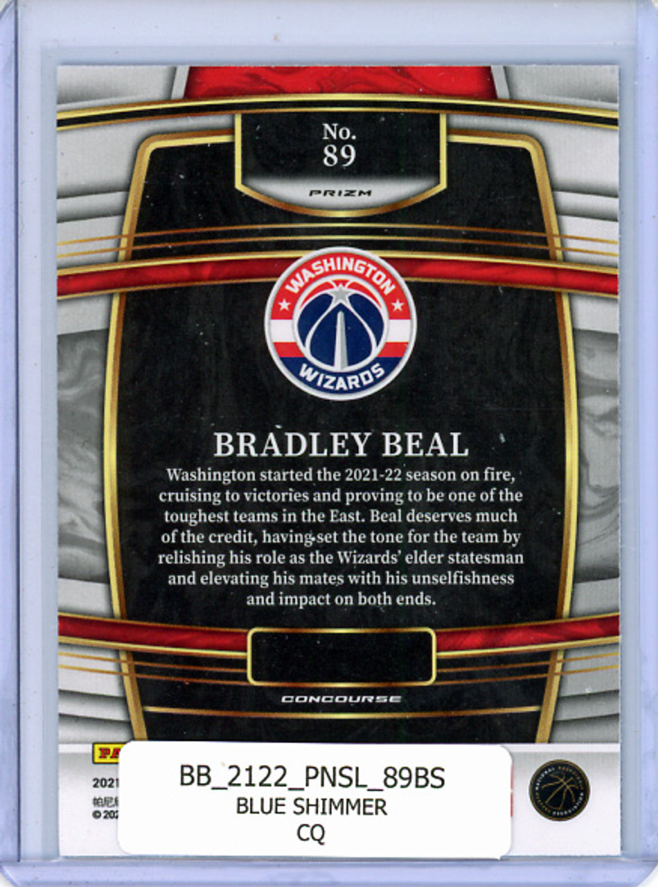 Bradley Beal 2021-22 Select #89 Concourse Blue Shimmer (CQ)