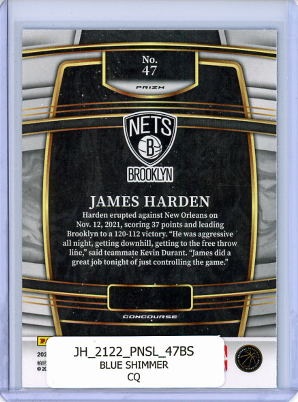 James Harden 2021-22 Select #47 Concourse Blue Shimmer (CQ)