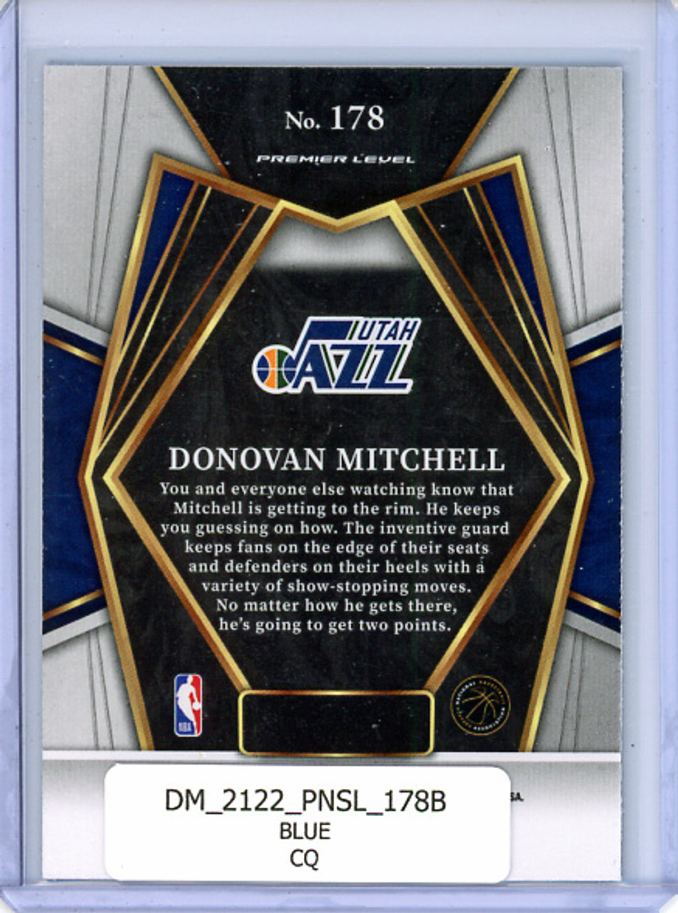 Donovan Mitchell 2021-22 Select #178 Premier Level Blue (CQ)