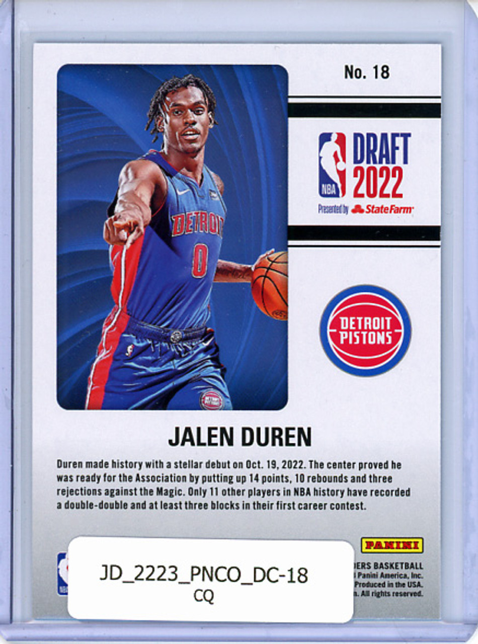 Jalen Duren 2022-23 Contenders, Draft Class #18 (CQ)