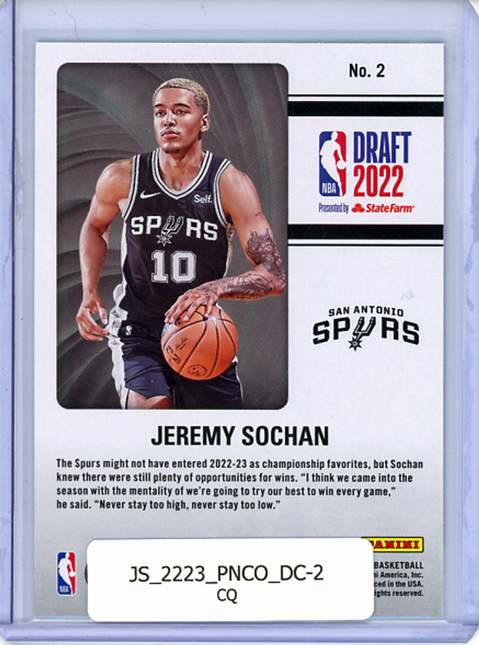 Jeremy Sochan 2022-23 Contenders, Draft Class #2 (CQ)