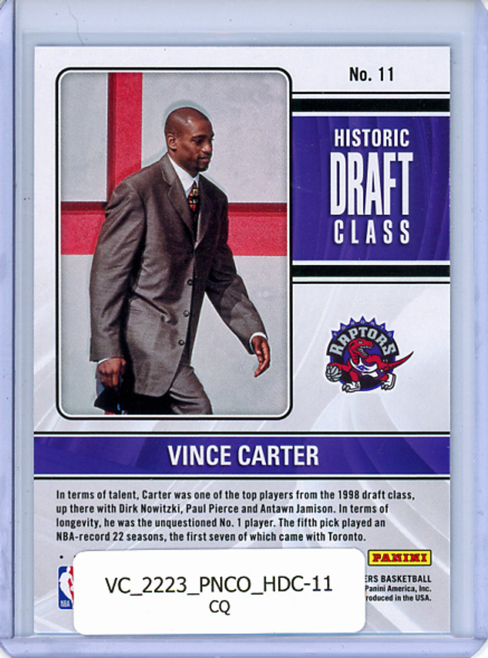 Vince Carter 2022-23 Contenders, Historic Draft Class #11 (CQ)