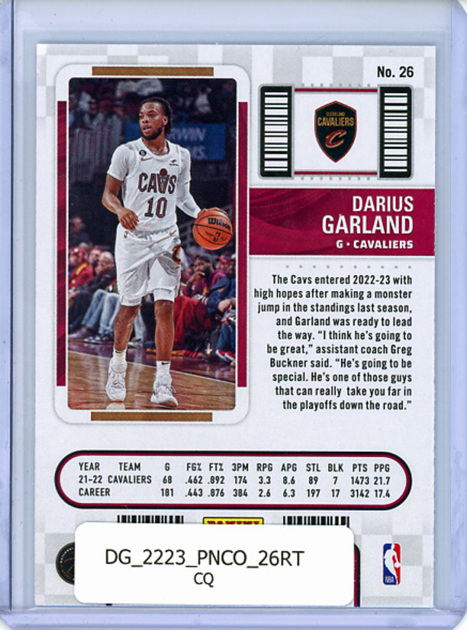 Darius Garland 2022-23 Contenders #26 Retail (CQ)