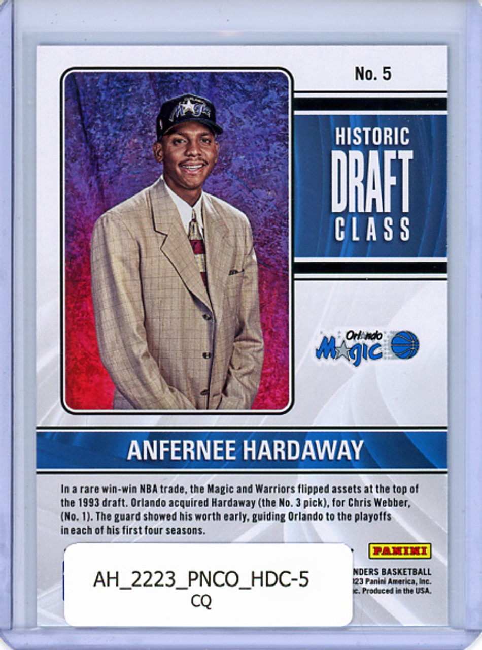 Anfernee Hardaway 2022-23 Contenders, Historic Draft Class #5 (CQ)
