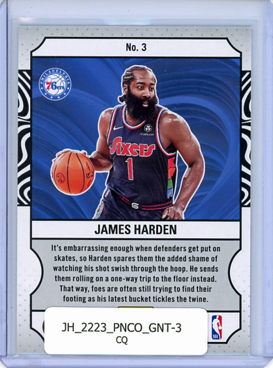 James Harden 2022-23 Contenders, Game Night Ticket #3 (CQ)