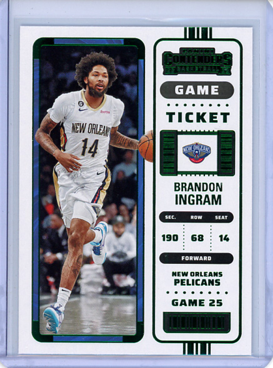 Brandon Ingram 2022-23 Contenders #95 Game Ticket Green (CQ)