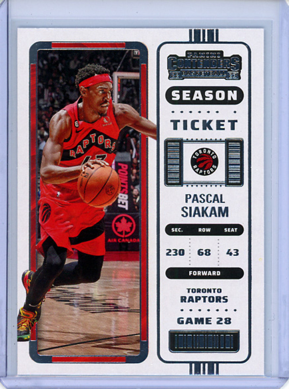 Pascal Siakam 2022-23 Contenders #22 Retail (CQ)