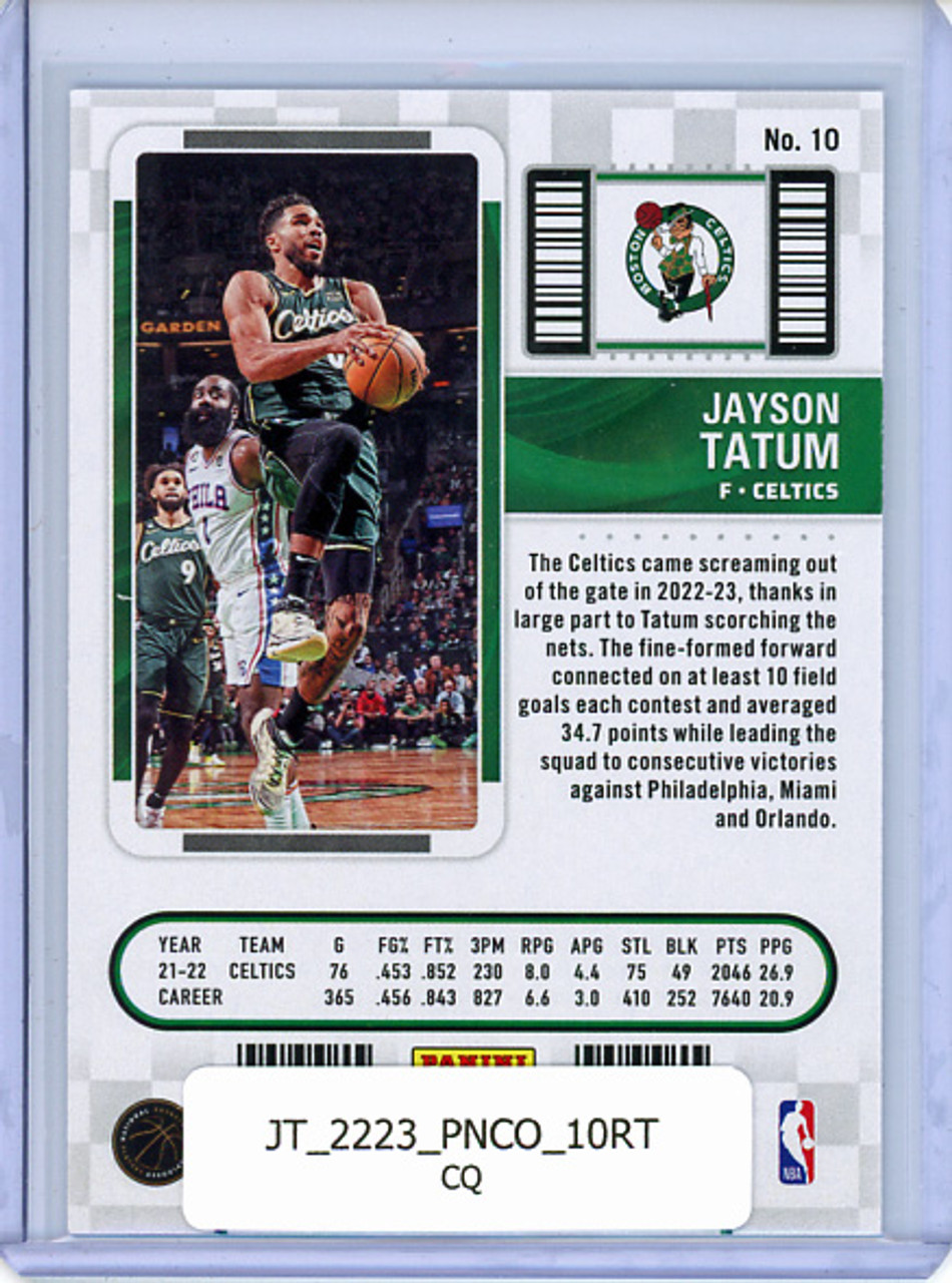 Jayson Tatum 2022-23 Contenders #10 Retail (CQ)