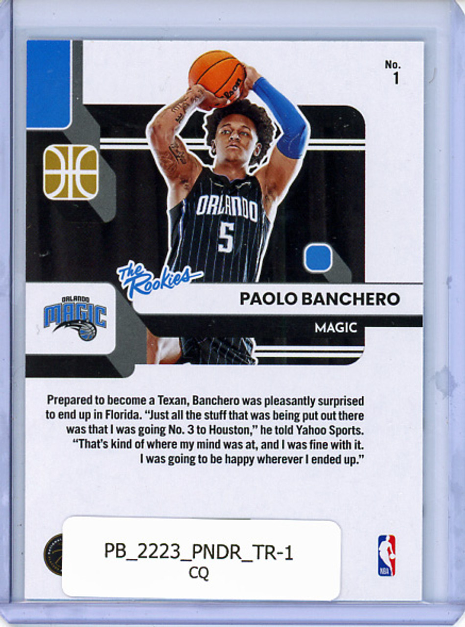 Paolo Banchero 2022-23 Donruss, The Rookies #1 (CQ)