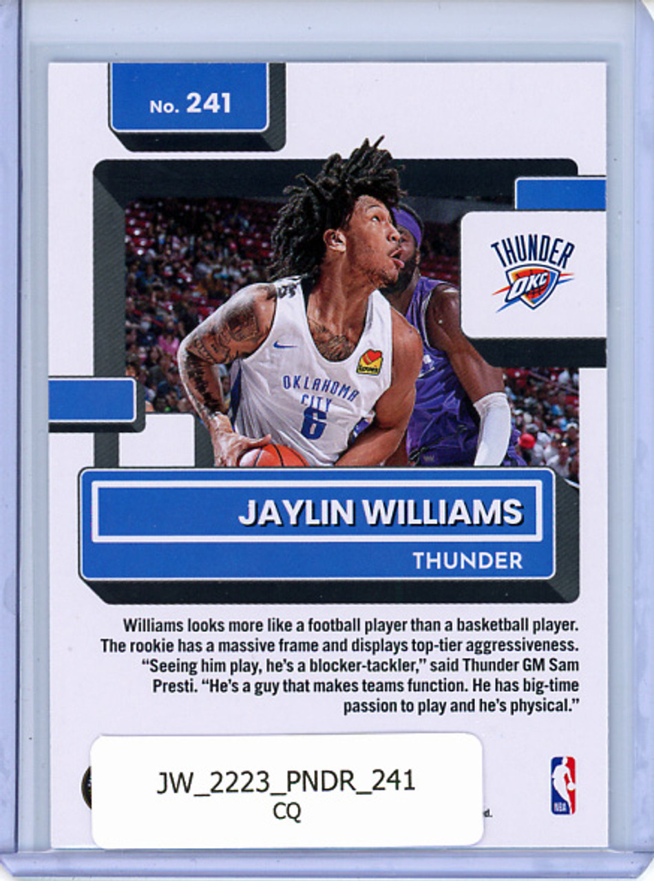 Jaylin Williams 2022-23 Donruss #241 (CQ)