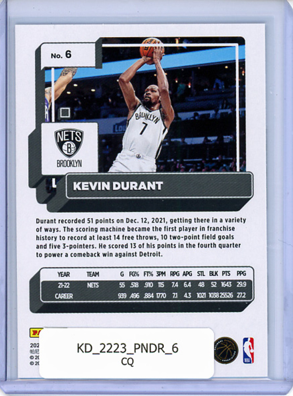 Kevin Durant 2022-23 Donruss #6 (CQ)