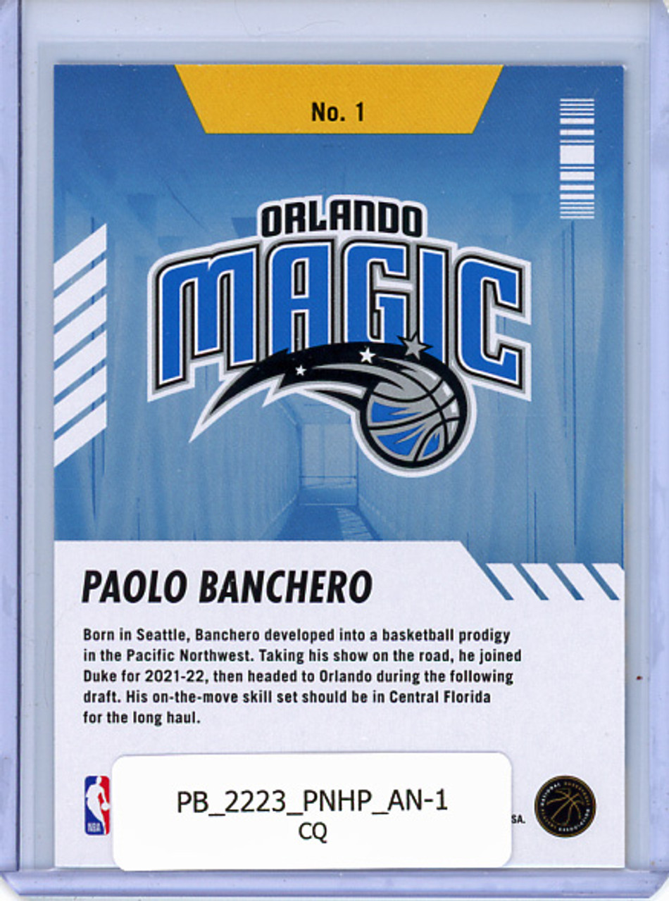 Paolo Banchero 2022-23 Hoops, Arriving Now #1 (CQ)